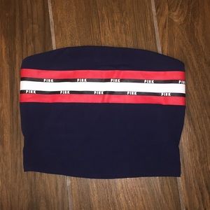 NWOT PINK Navy Tube Top